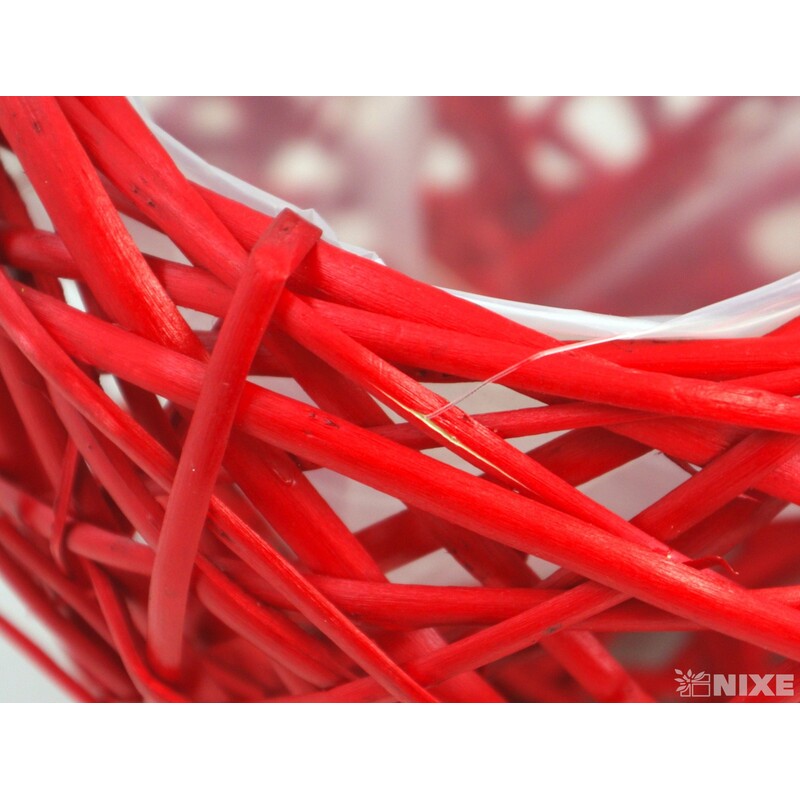 KVĚTNÍK PROUTÍ 16x14cm*MIX BAREV