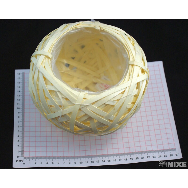 KVĚTNÍK PROUTÍ 15X12cm*MIX BAREV