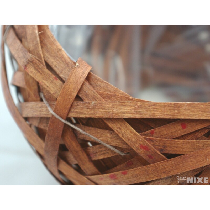 KVĚTNÍK PROUTÍ 15X12cm*MIX BAREV