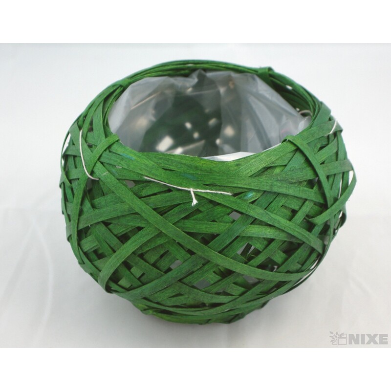 KVĚTNÍK PROUTÍ 15X12cm*MIX BAREV