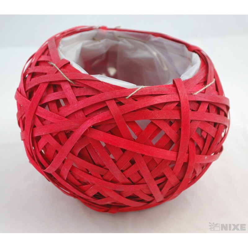 KVĚTNÍK PROUTÍ 15X12cm*MIX BAREV