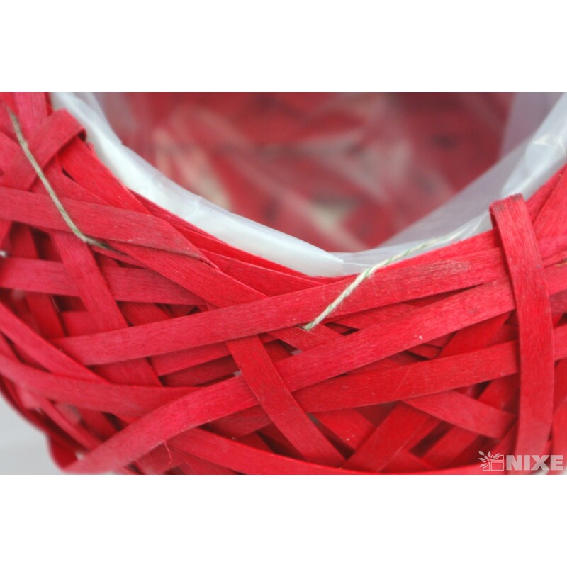 KVĚTNÍK PROUTÍ 15X12cm*MIX BAREV