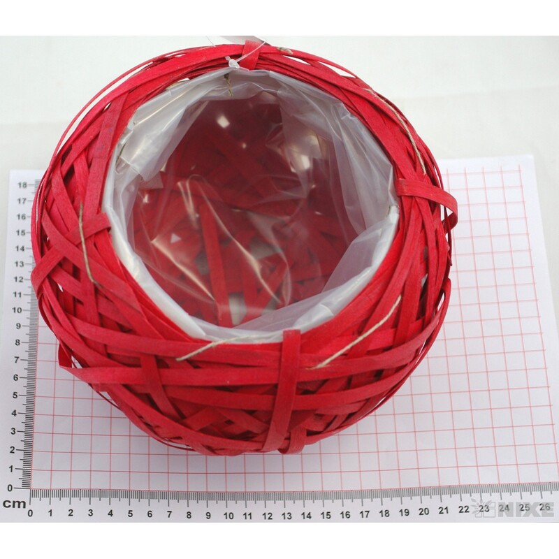 KVĚTNÍK PROUTÍ 15X12cm*MIX BAREV