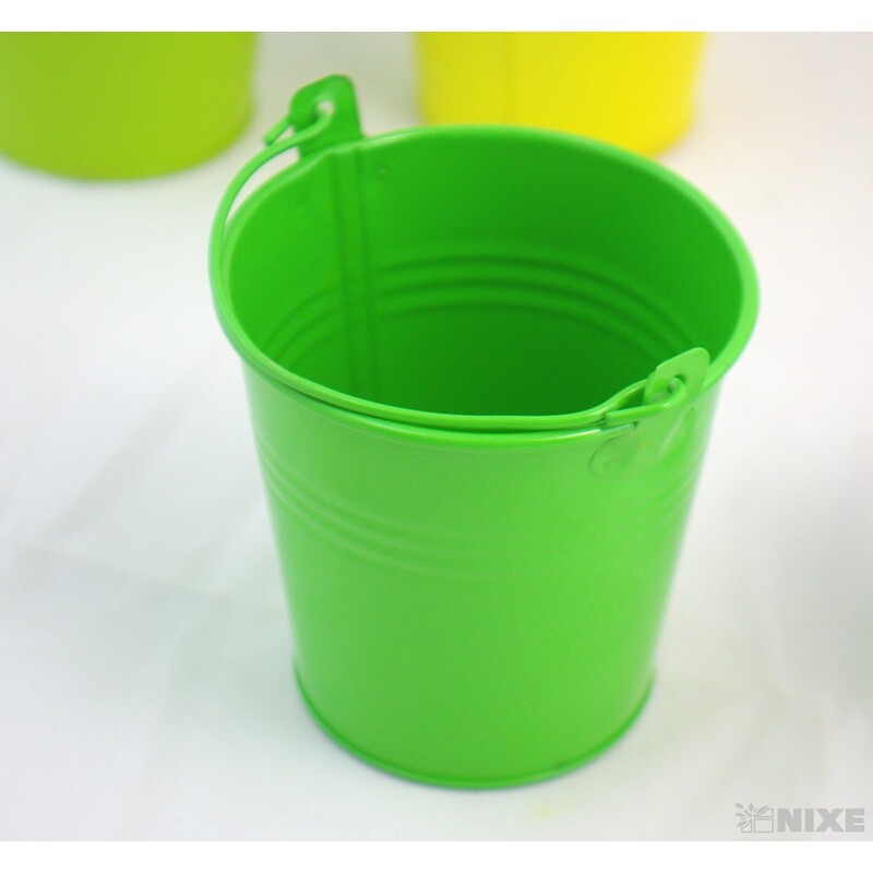 PLECHOVÝ KBELÍK 10x9,5cm*MIX BAREV