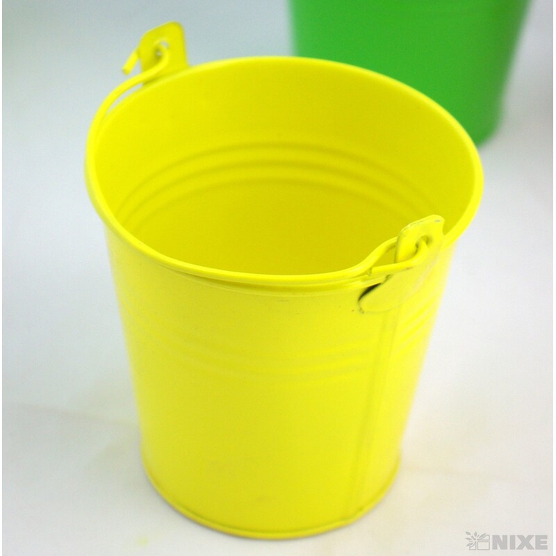 PLECHOVÝ KBELÍK 10x9,5cm*MIX BAREV