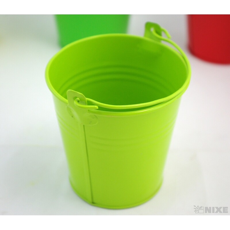 PLECHOVÝ KBELÍK 10x9,5cm*MIX BAREV