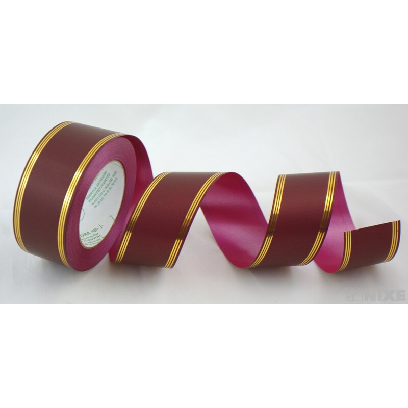 POHŘEBNÍ PÁSEK 50mmx50yd*BORDOVÁ