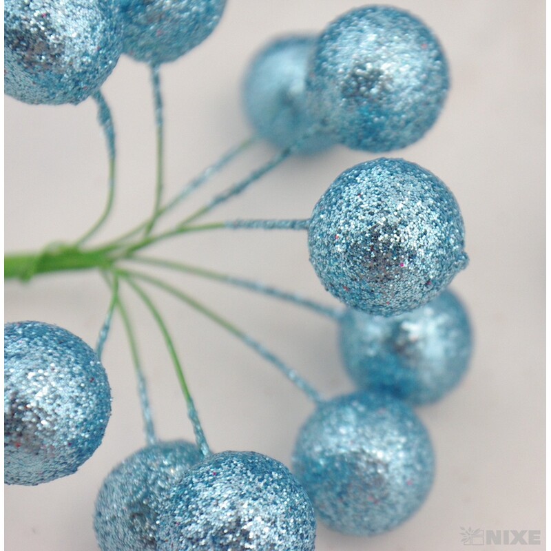 KOULE NA DRÁTKU 2x9,5cm 180ks*MODRÁ SV.