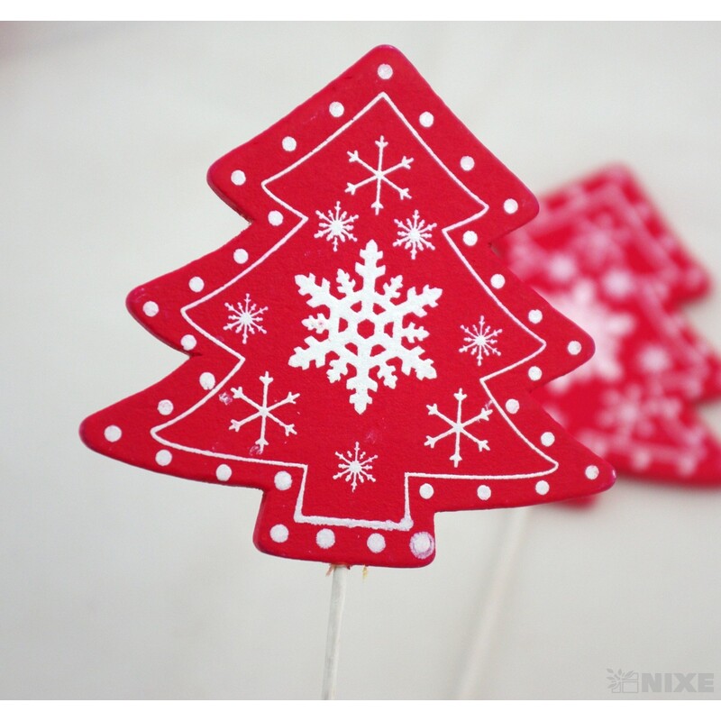 ZÁPICH STROMEČEK 7x28cm 12ks*ČERVENÁ V+