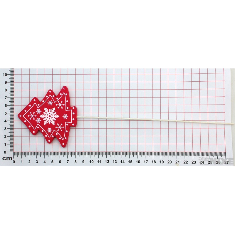 ZÁPICH STROMEČEK 7x28cm 12ks*ČERVENÁ V+