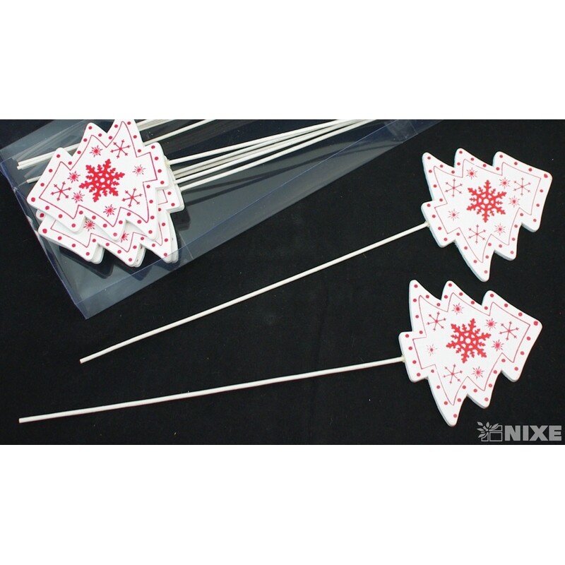 ZÁPICH STROMEČEK 7x28cm 12ks*BÍLÁ V+