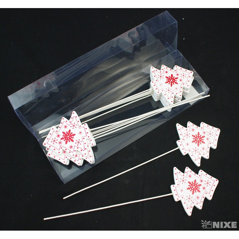 ZÁPICH STROMEČEK 7x28cm 12ks*BÍLÁ V+