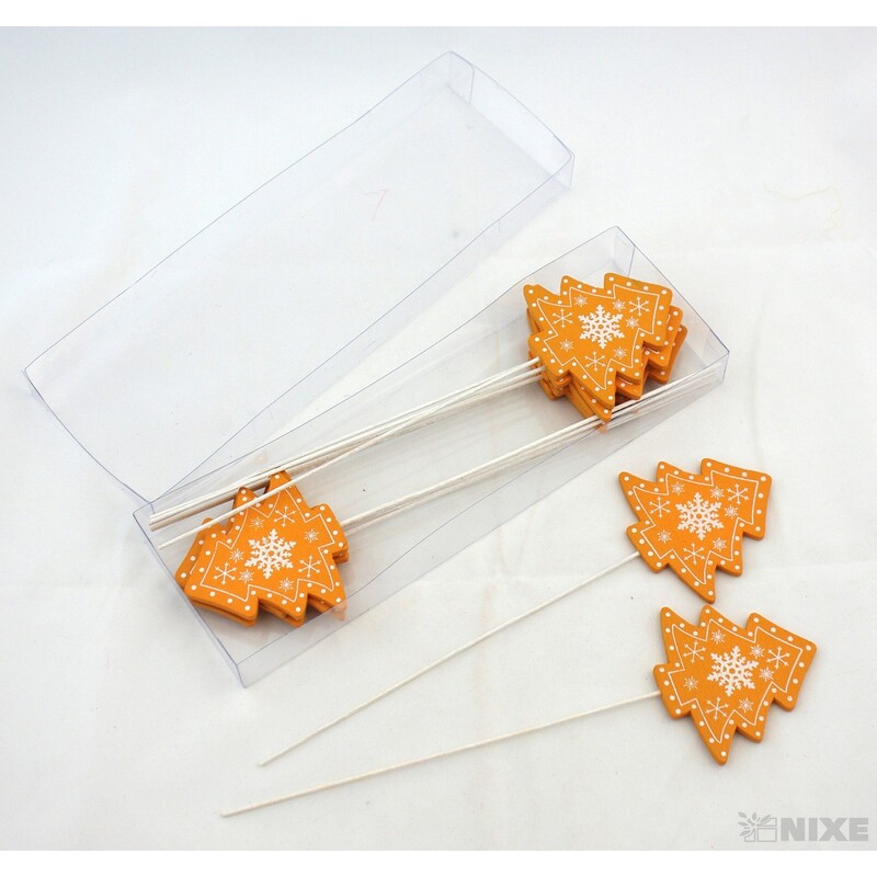 ZÁPICH STROMEČEK 7x28cm 12ks*ORANŽOVÁ