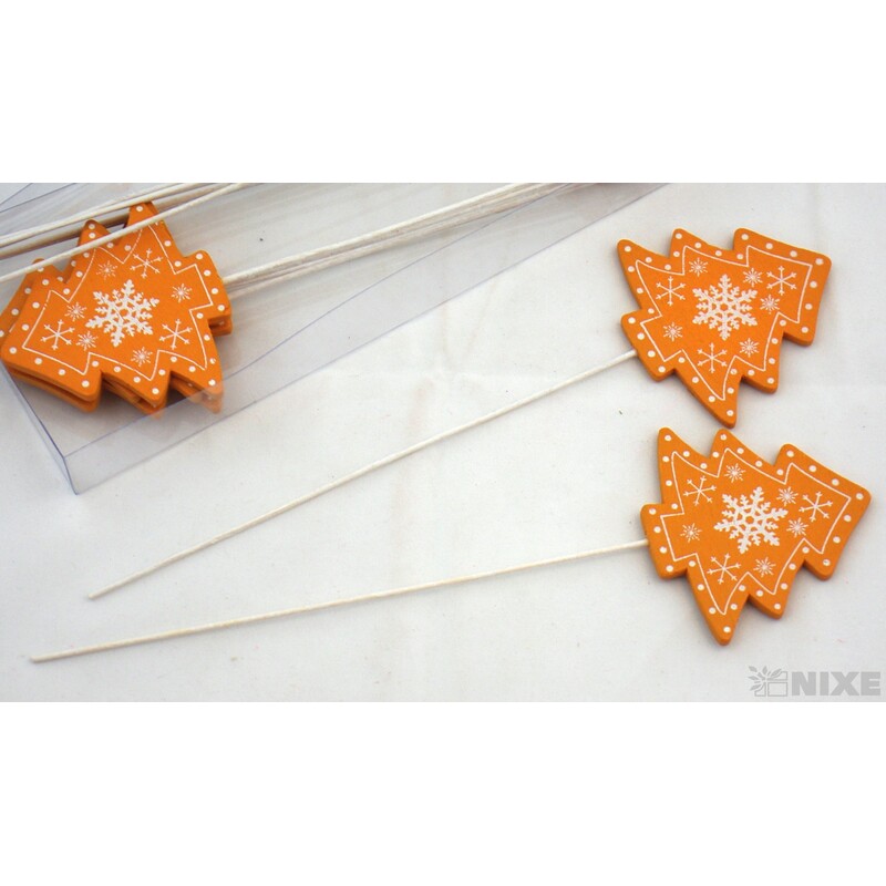 ZÁPICH STROMEČEK 7x28cm 12ks*ORANŽOVÁ