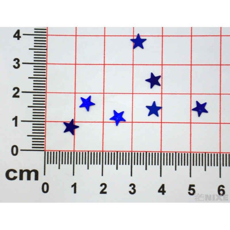 BROKÁT HVĚZDIČKY 80g*MODRÁ TM.