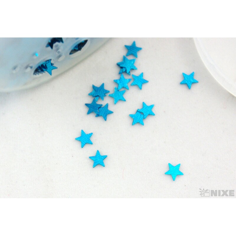 BROKÁT HVĚZDIČKY 80g*TYRKYSOVÁ