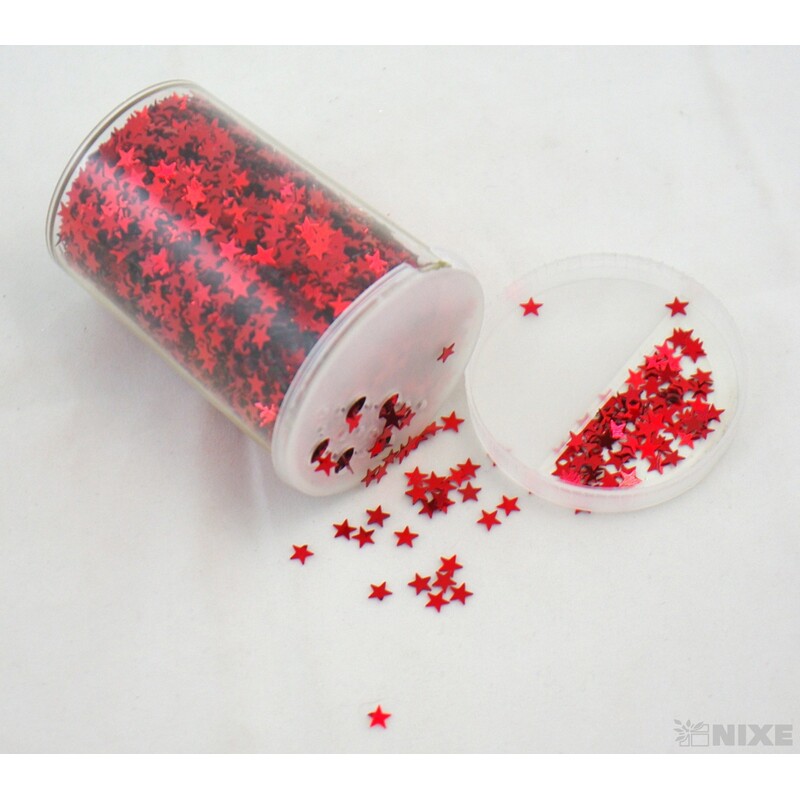 BROKÁT HVĚZDIČKY 80g*ČERVENÁ