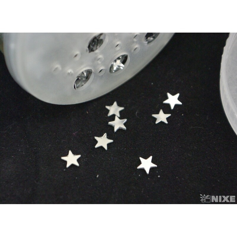 BROKÁT HVĚZDIČKY 80g*STŘÍBRNÁ