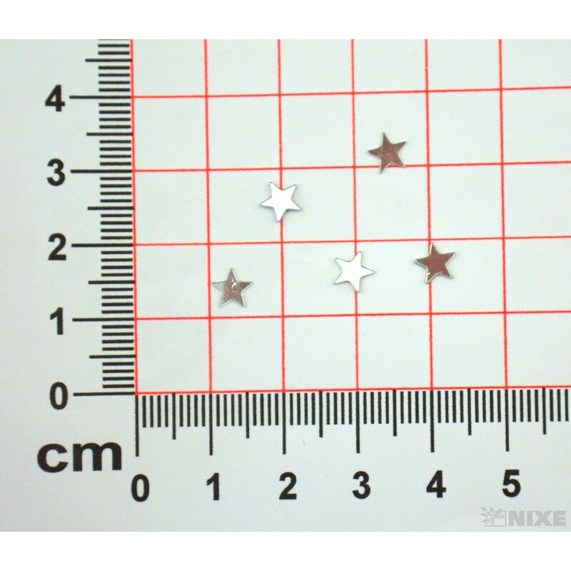 BROKÁT HVĚZDIČKY 80g*STŘÍBRNÁ