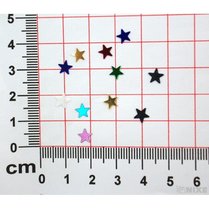 BROKÁT HVĚZDIČKY 80g*MIX BAREV