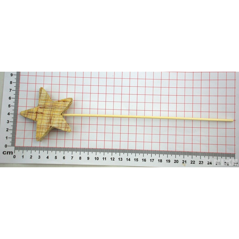 ZÁPICH HVĚZDA 7x26cm 8ks*PŘÍRODNÍ
