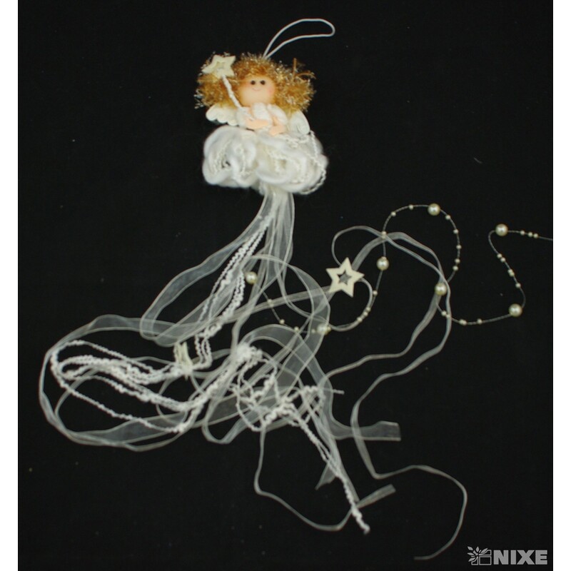 ZÁVĚS ANDĚL 10x75cm*BÍLÁ