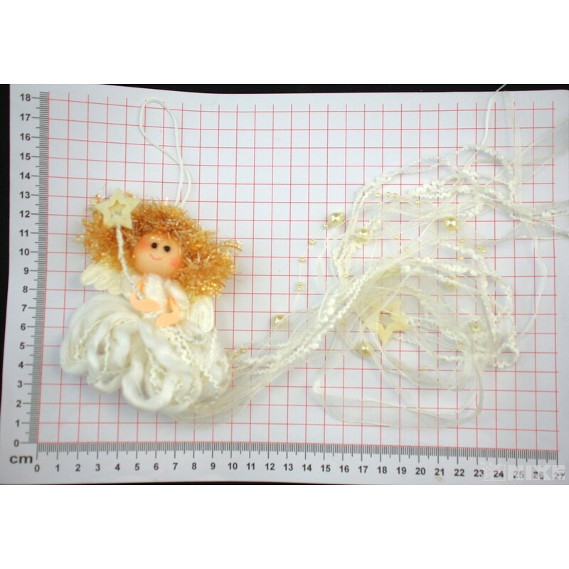 ZÁVĚS ANDĚL 10x75cm*BÍLÁ