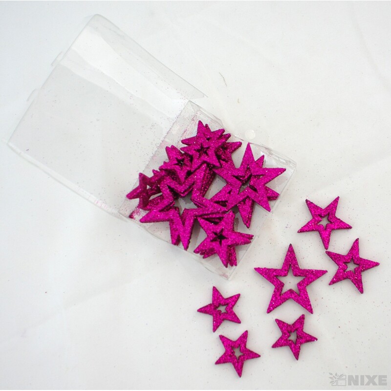 HVĚZDA 4-6cm 24ks*FUXIE