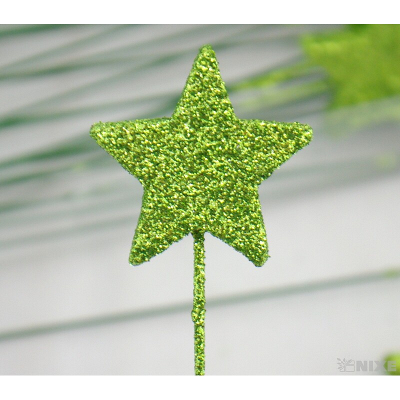 ZÁPICH HVĚZDA 4x22cm 60ks*ZELENÁ