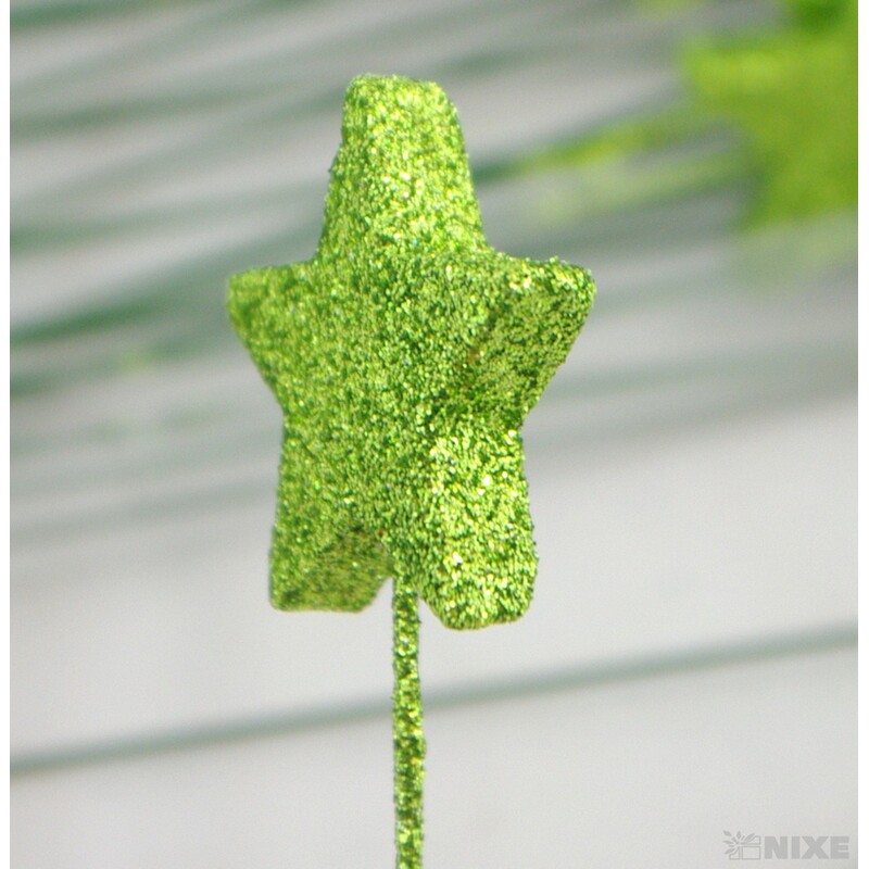 ZÁPICH HVĚZDA 4x22cm 60ks*ZELENÁ