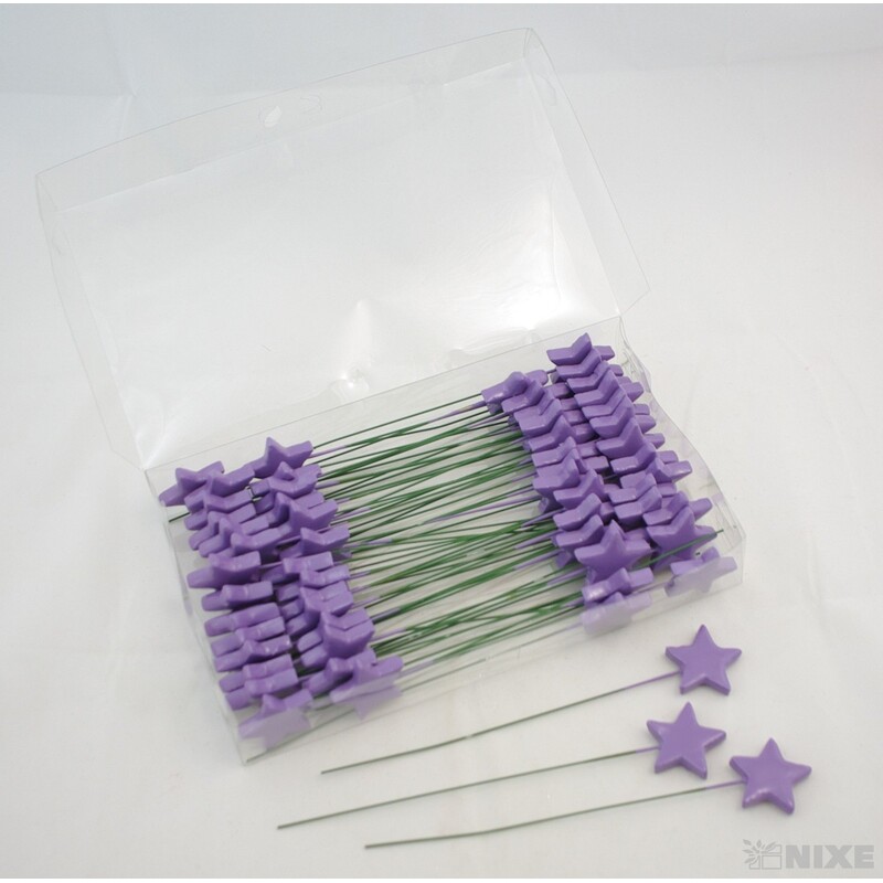 ZÁPICH HVĚZDA MAT 4x22cm 60ks*FIALOVÁ