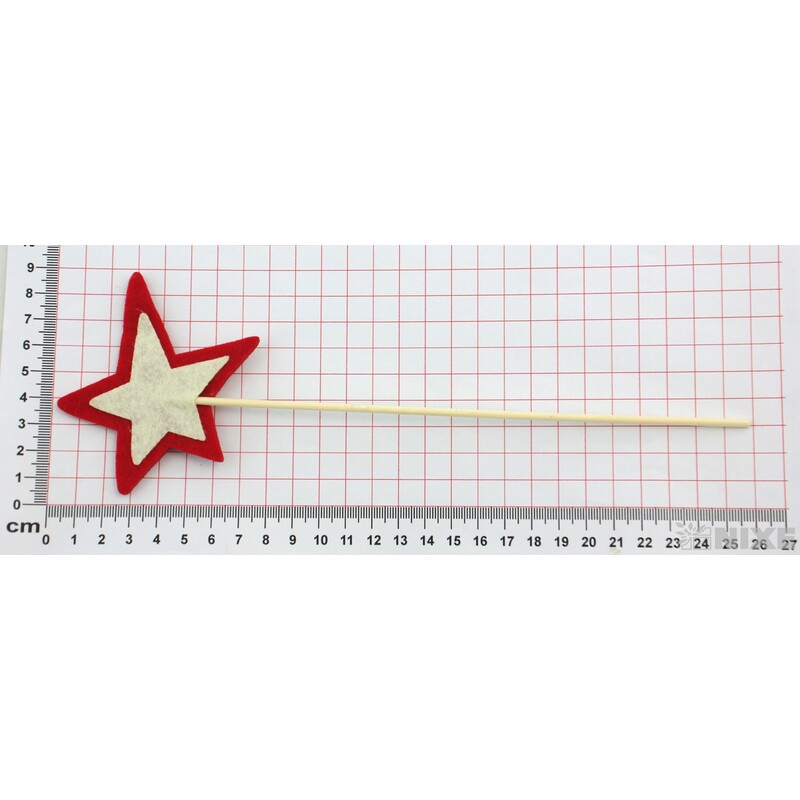 ZÁPICH HVĚZDA 8x25cm 12ks*ČERVENÁ