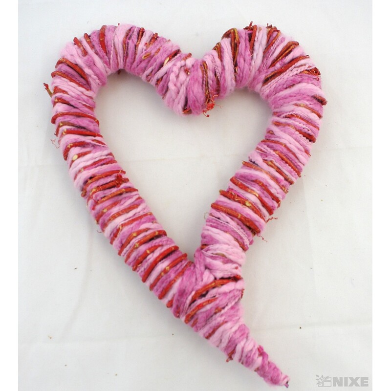 SRDCE 28x38cm*RŮŽOVÁ