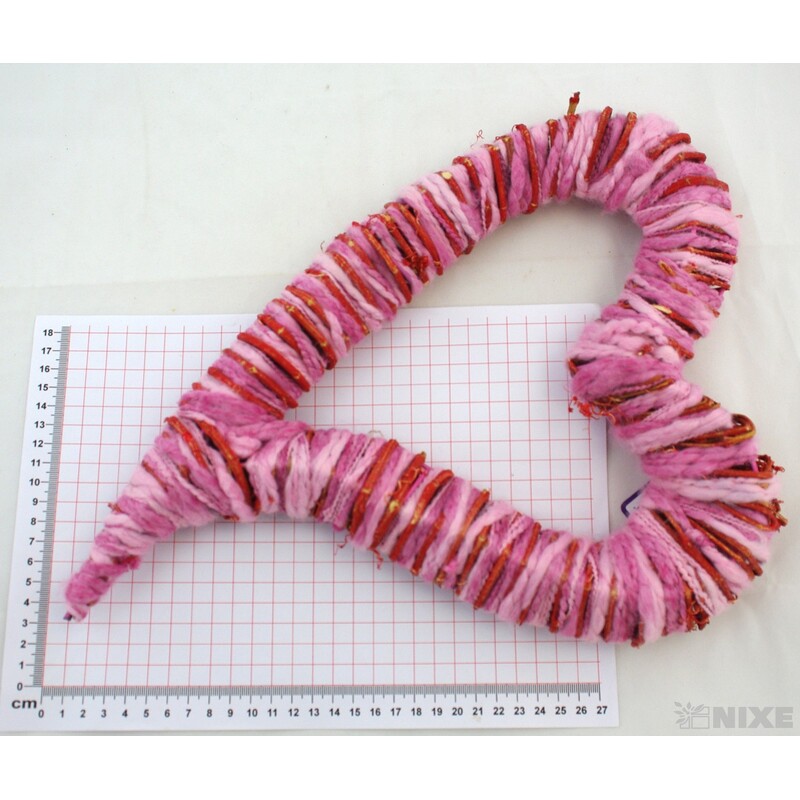 SRDCE 28x38cm*RŮŽOVÁ