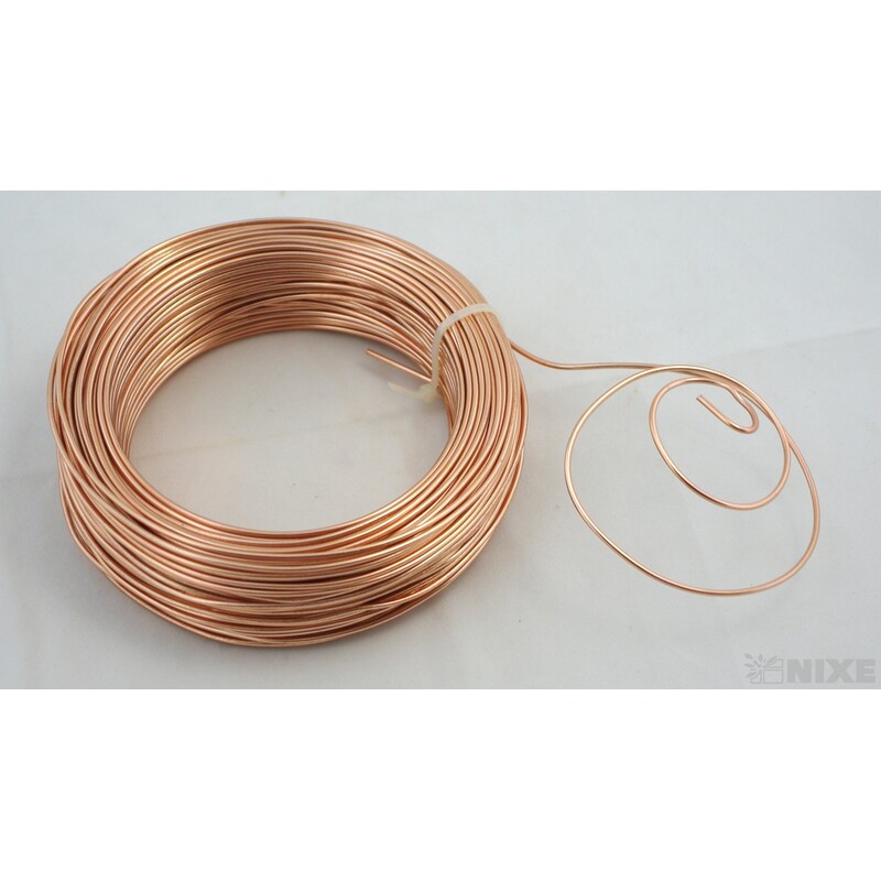 DRÁT HLINÍKOVÝ 2mmx60m*MĚDENÁ