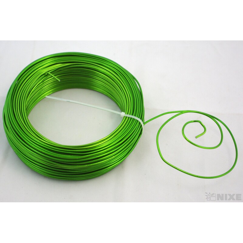 DRÁT HLINÍKOVÝ 2mmx60m*ZELENÁ SV.