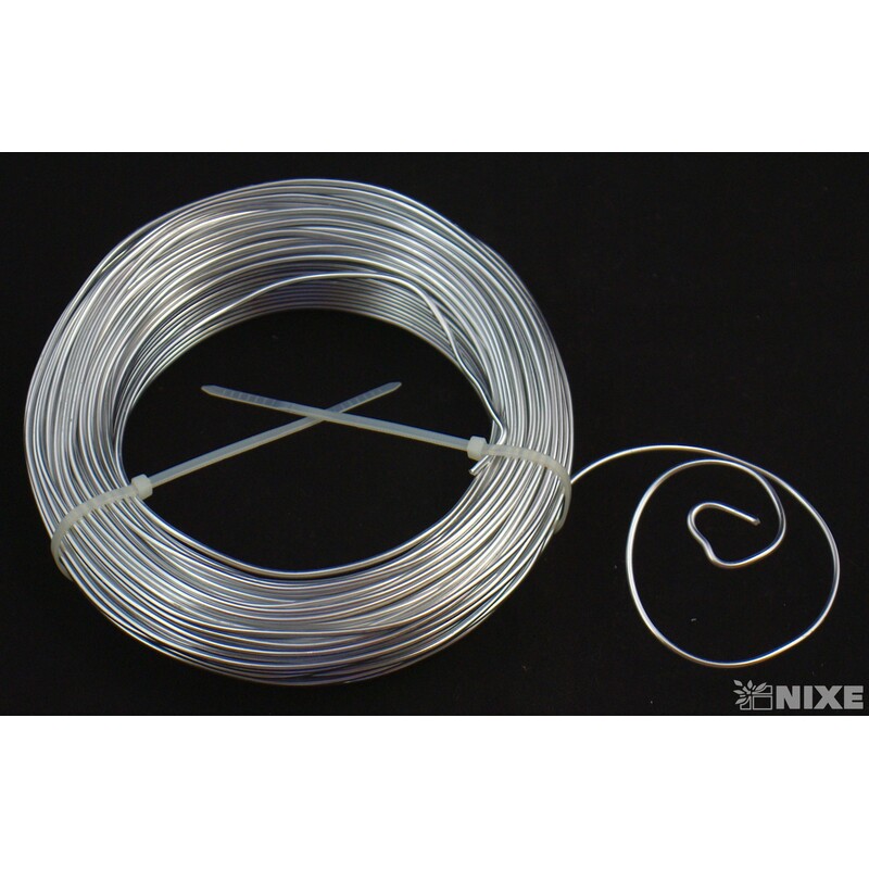 DRÁT HLINÍKOVÝ 2mmx60m*STŘÍBRNÁ