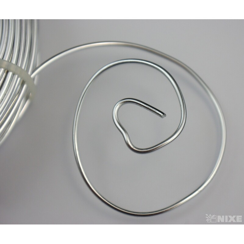 DRÁT HLINÍKOVÝ 2mmx60m*STŘÍBRNÁ