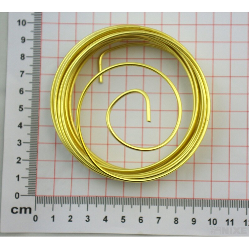 DRÁT HLINÍKOVÝ 2mmx5m*ZLATÁ