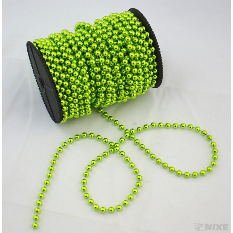 KORÁLKY ŘETĚZ 6mmx20m*ZELENÁ