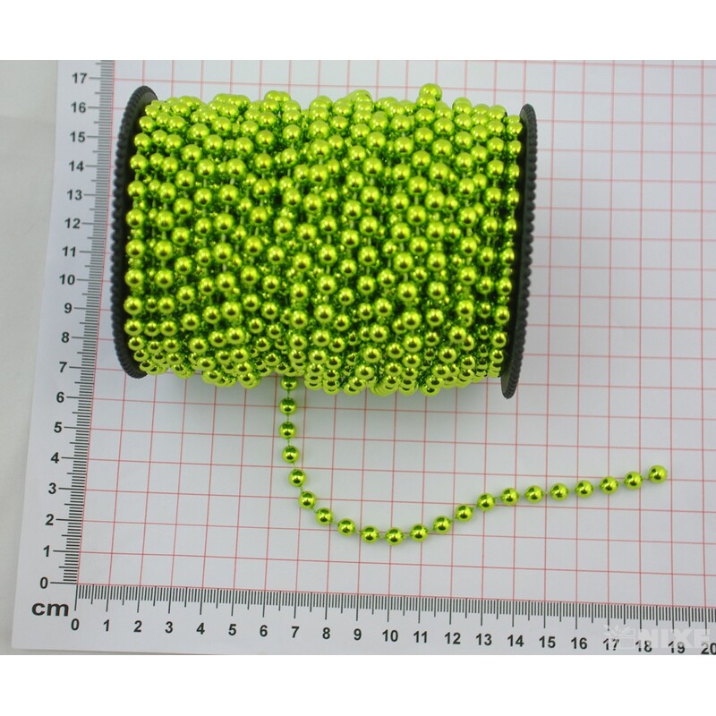 KORÁLKY ŘETĚZ 6mmx20m*ZELENÁ