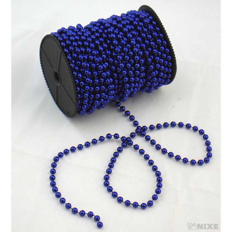 KORÁLKY ŘETĚZ 6mmx20m*MODRÁ