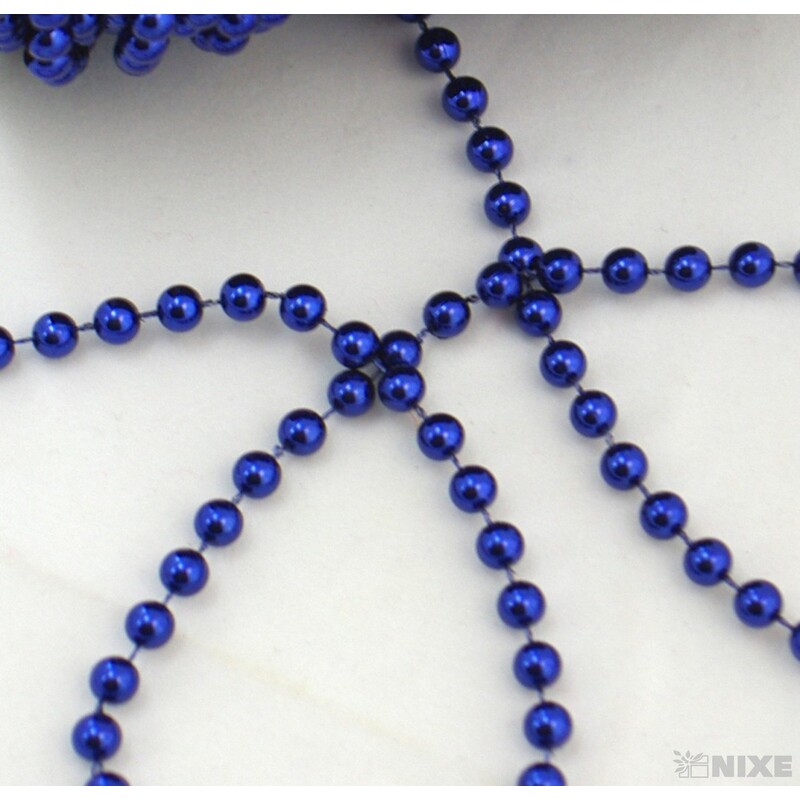 KORÁLKY ŘETĚZ 6mmx20m*MODRÁ