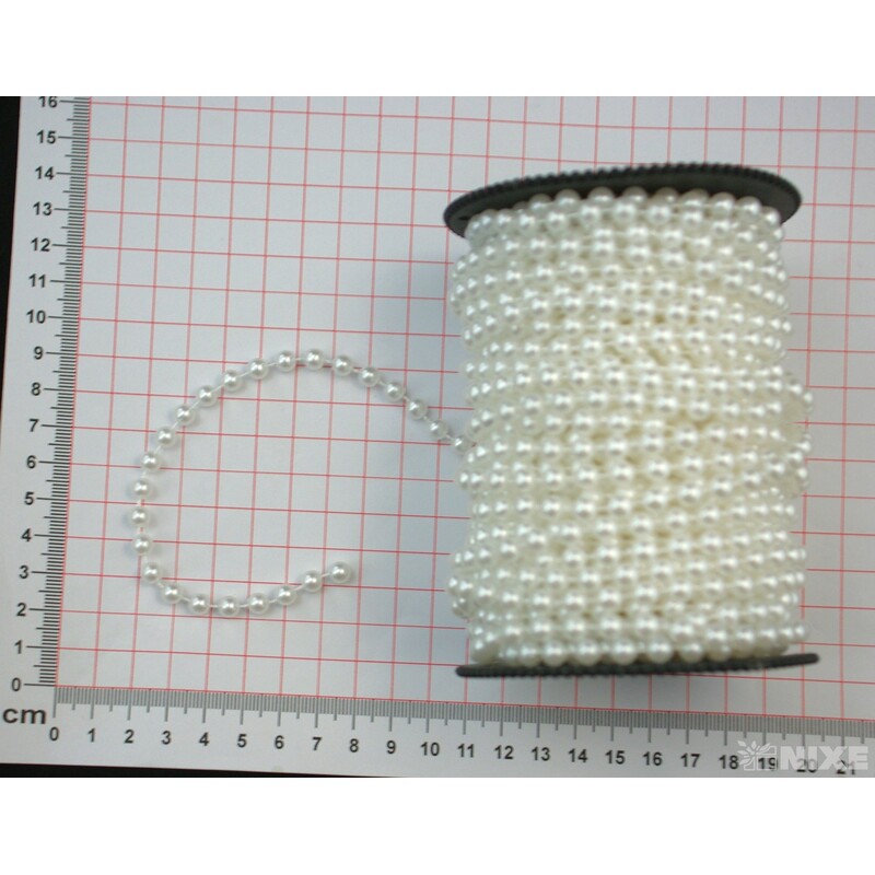 KORÁLKY ŘETĚZ 6mmx20m*PERLEŤ