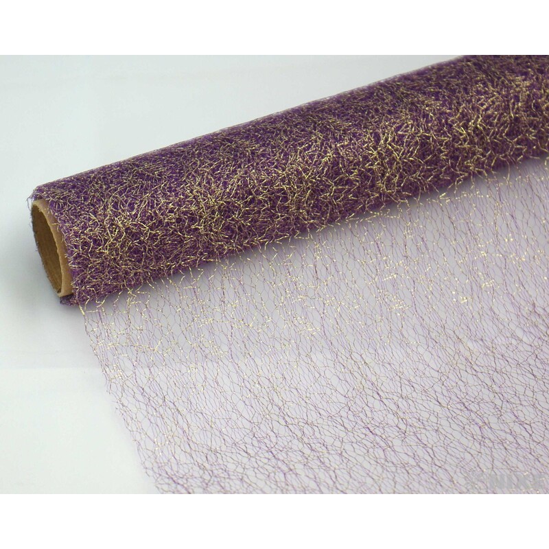 SPIDER ORGANZA METAL 39cmx5yd*FIALOVÁ