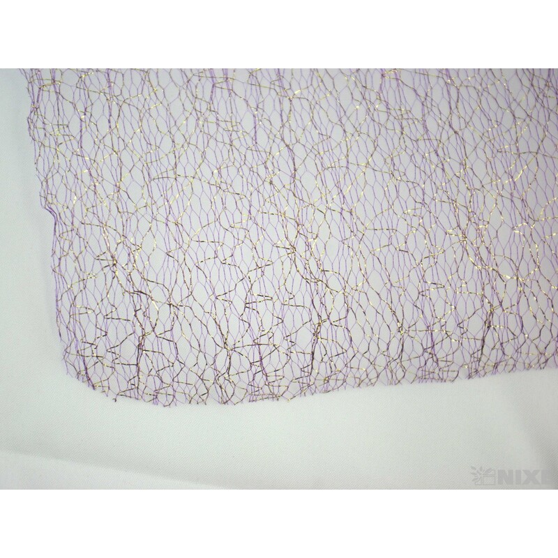 SPIDER ORGANZA METAL 39cmx5yd*FIALOVÁ