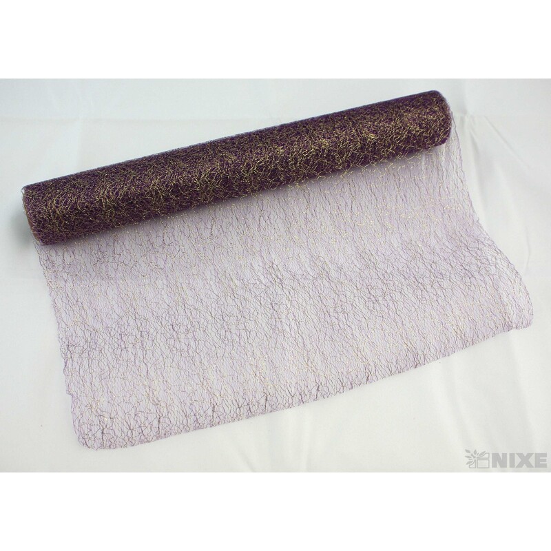 SPIDER ORGANZA METAL 39cmx5yd*FIALOVÁ