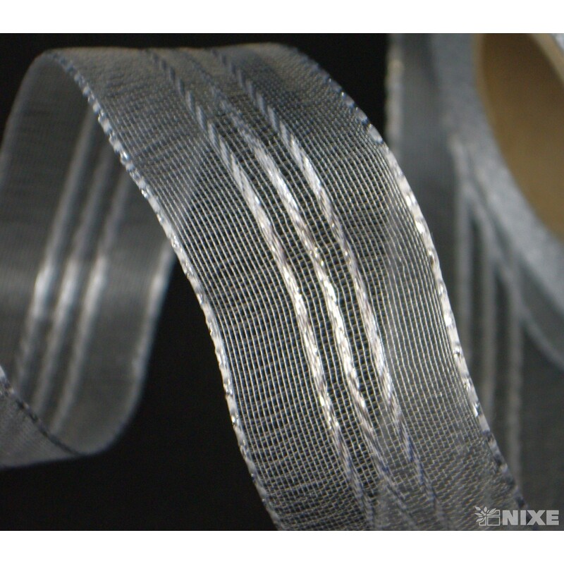 ADJUST.STUHA VÁNOČNÍ DR 40mmx25m*STŘÍBRNÁ 379902