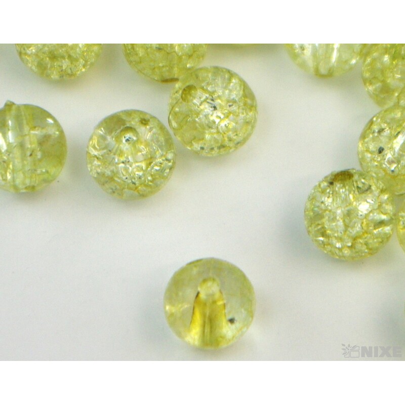 KORÁLKY KRAK 10mm cca 90ks*ZELENÁ