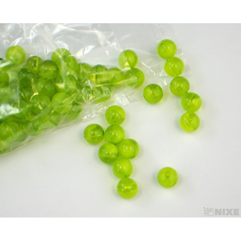 KORÁLKY DUHA 10mm cca 90ks*ZELENÁ
